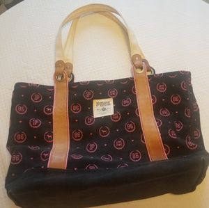 Victoria Secret Pink Heavy Canvas Beach Tote